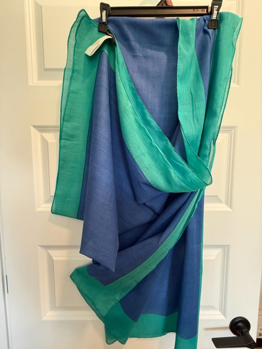 Womans Lafayette collection cotton scarf 76 X 40 inches